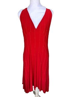Vintage red sequin dress